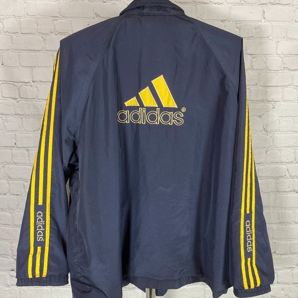 ADIDAS MEN'S ZIP UP WINDBREAKER JACKET SIZE XL
